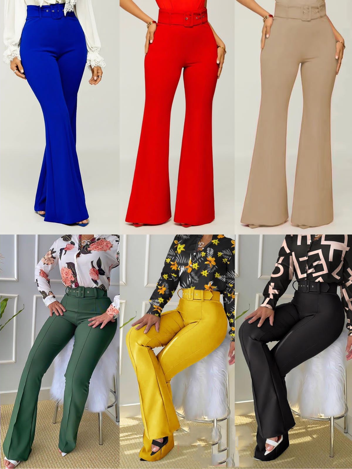 Dressy clothing ideas with dress shirt classy high waisted formal pants  stylish trousers womens work outfit